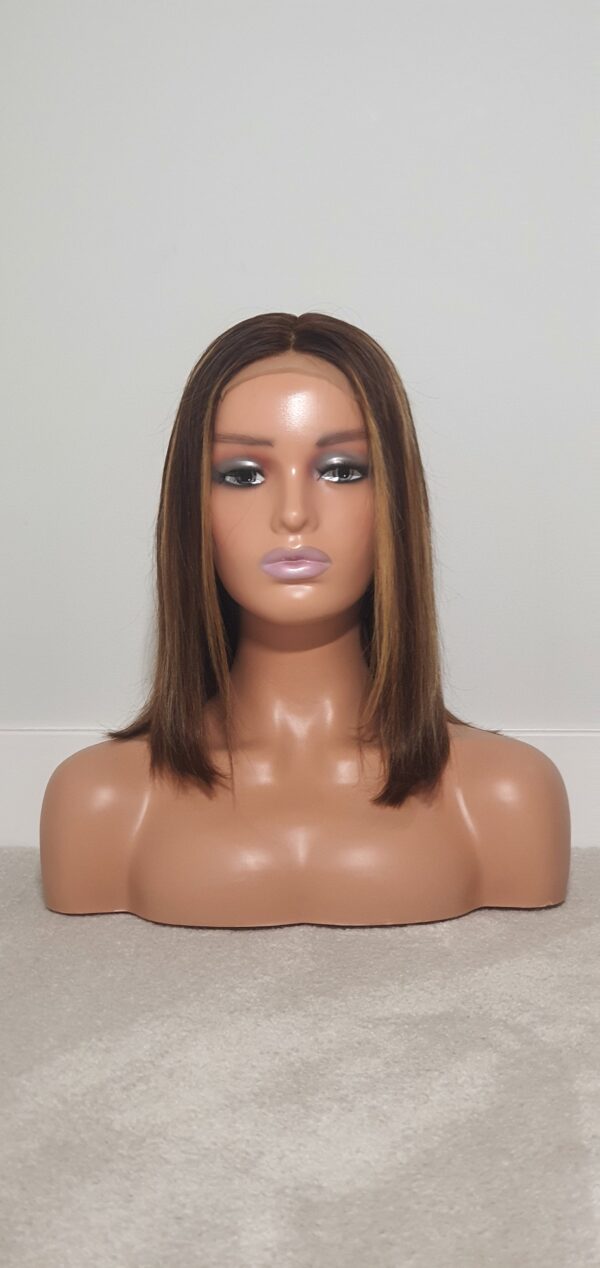 10" 5 by 5 100% Human Hair Piano Bob - Image 2