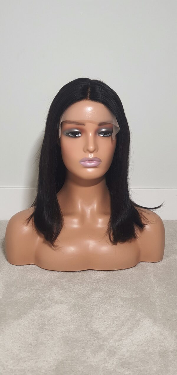 10" 6 by 6 straight Bob Wig 100% Human Hair