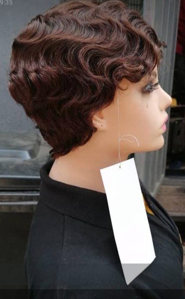 100% HH Finger wave scalp wig