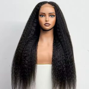 Blend Human Hair Yaki Wig
