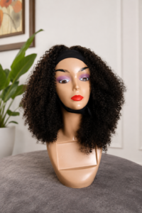 HairBlend Kinky curly headband wig
